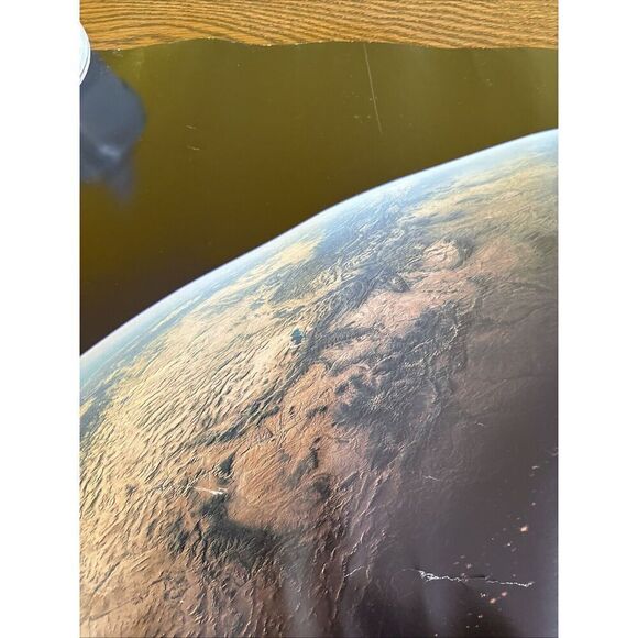 1997 Nightfall Sunset in the Rockies Poster - Simulated Science Astronomy - Picture 12 of 14